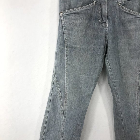 Donoratico by Ding Yong Jeans Womens Small 27 Straight Leg Light Wash RARE - Picture 6 of 15